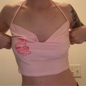 Pretty Little Thing halter top